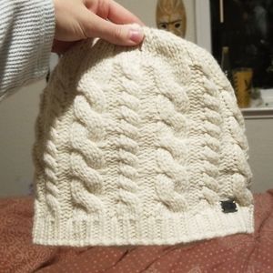 White North Face beanie